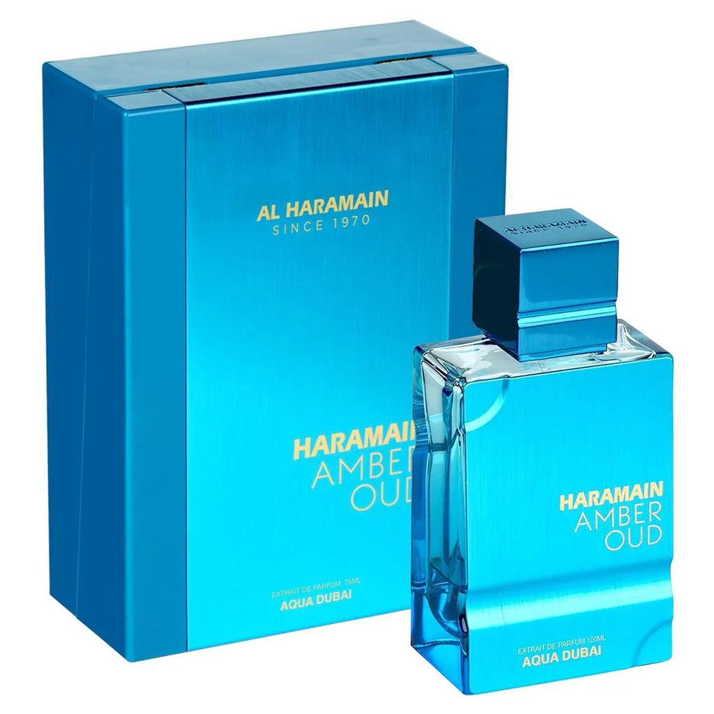 Amber Oud Aqua Dubai Al Haramain Extrato de Parfum 100ml